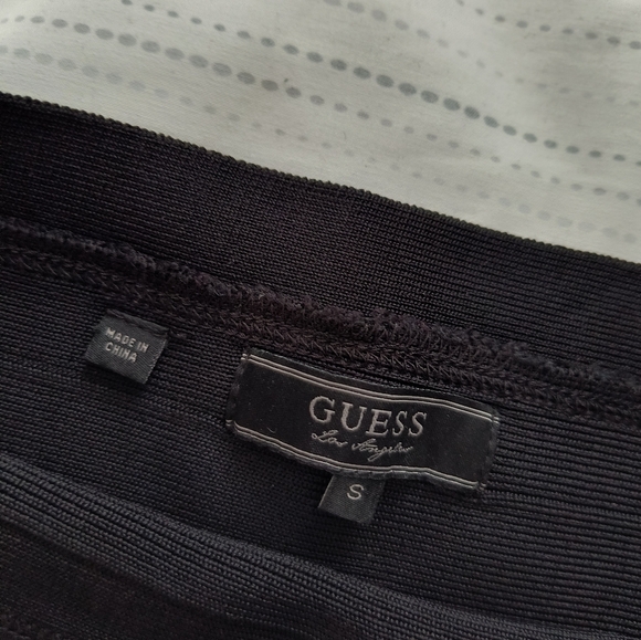 GUESS black bandage mini skirt - Picture 2 of 4